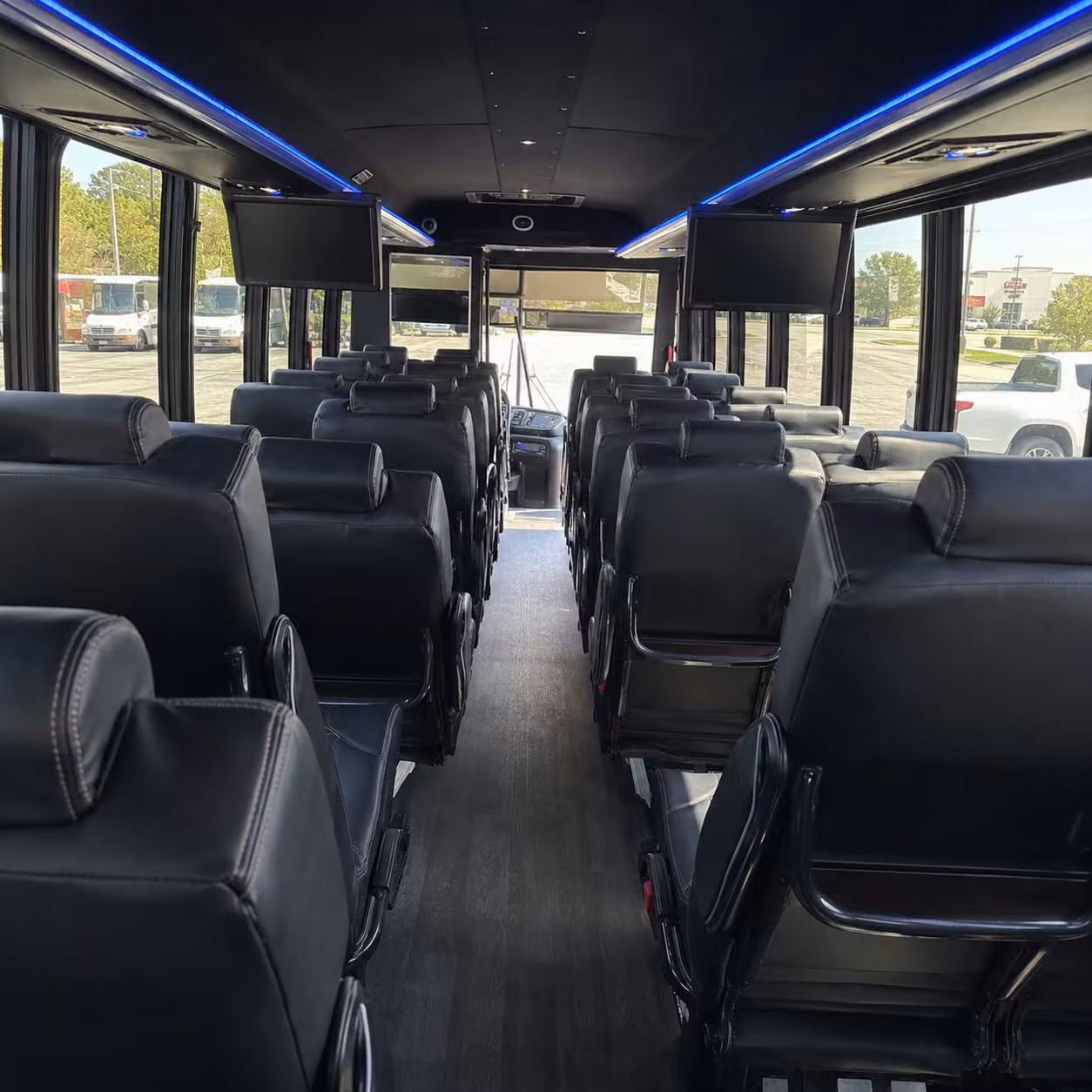 28 passenger minibus inside