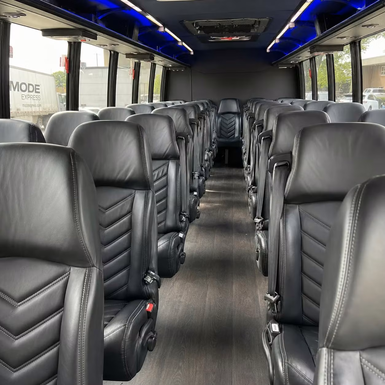 28 passenger minibus interior