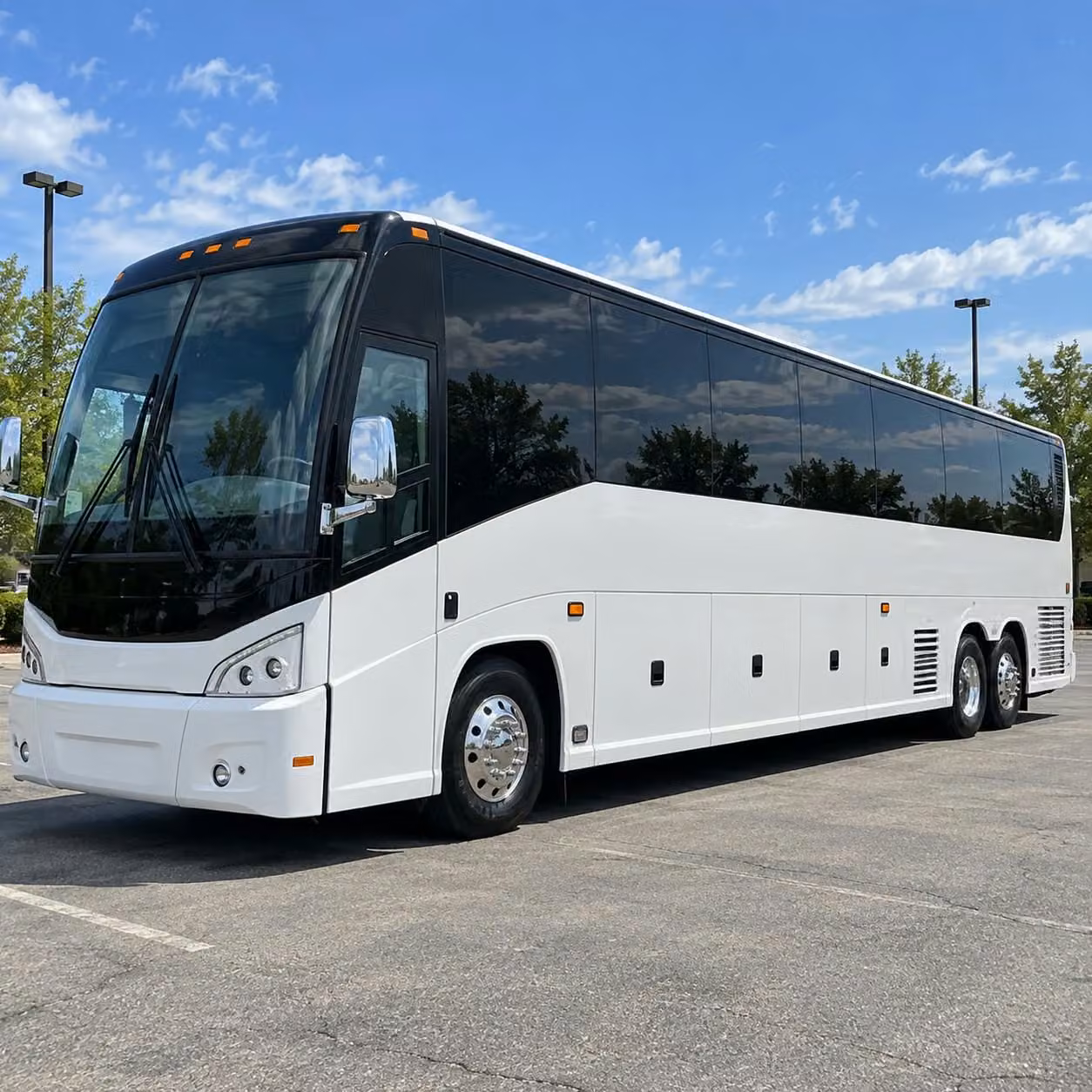 charter bus and party bus options for denton high school prom groups