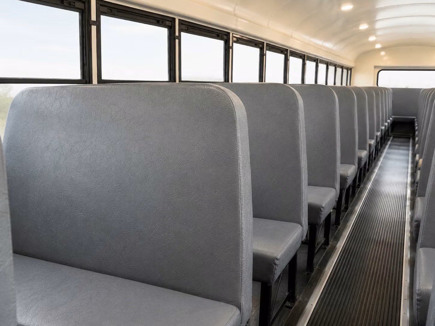 school bus inside