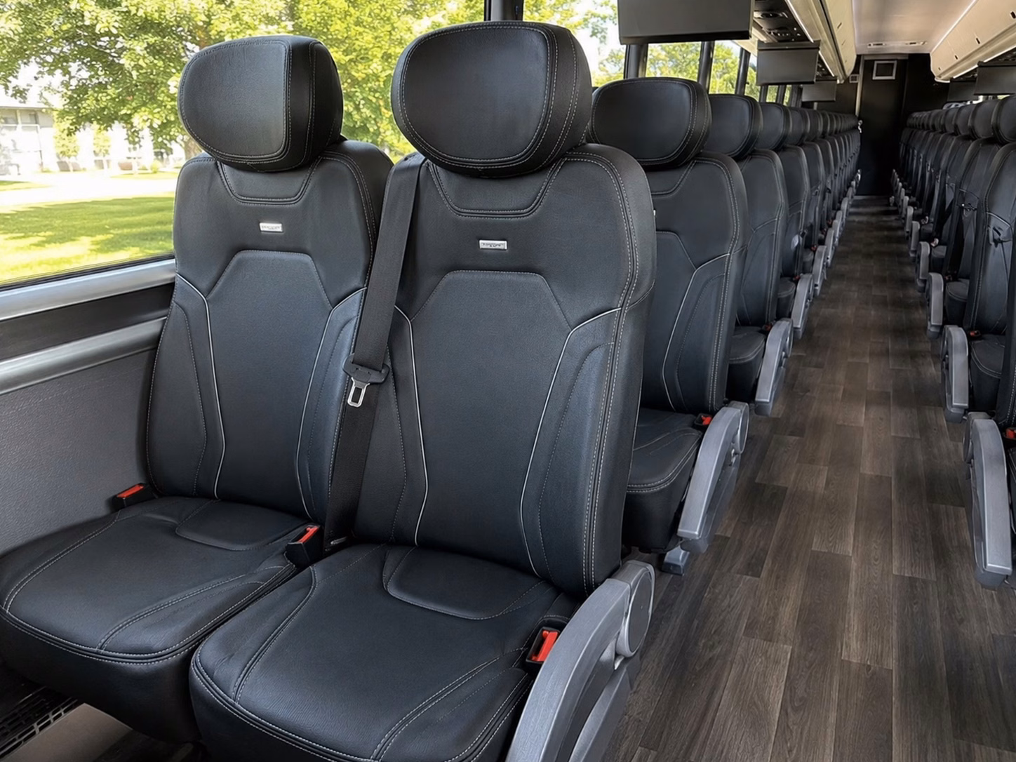 shuttle buses for denton wedding venues and ceremony sites
